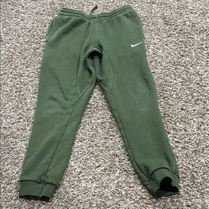 Nike sportswear club olive green joggers sz S